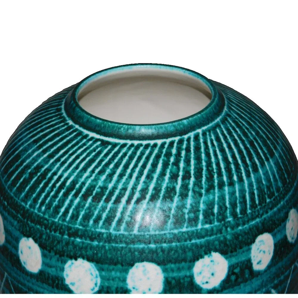Aerin Calinda Tall Tapered Vase Deco Rimini Green Made in Italy